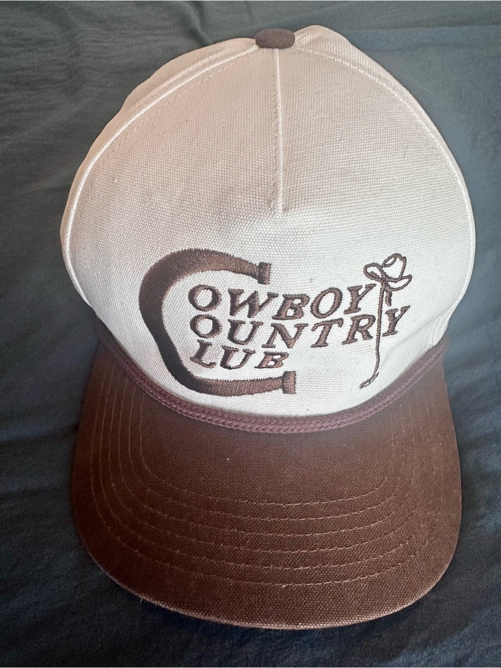 Sendero Cowboy Country Club Brown & Cream Snap-Back Hat